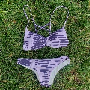 strappy tie dye bikini 💀